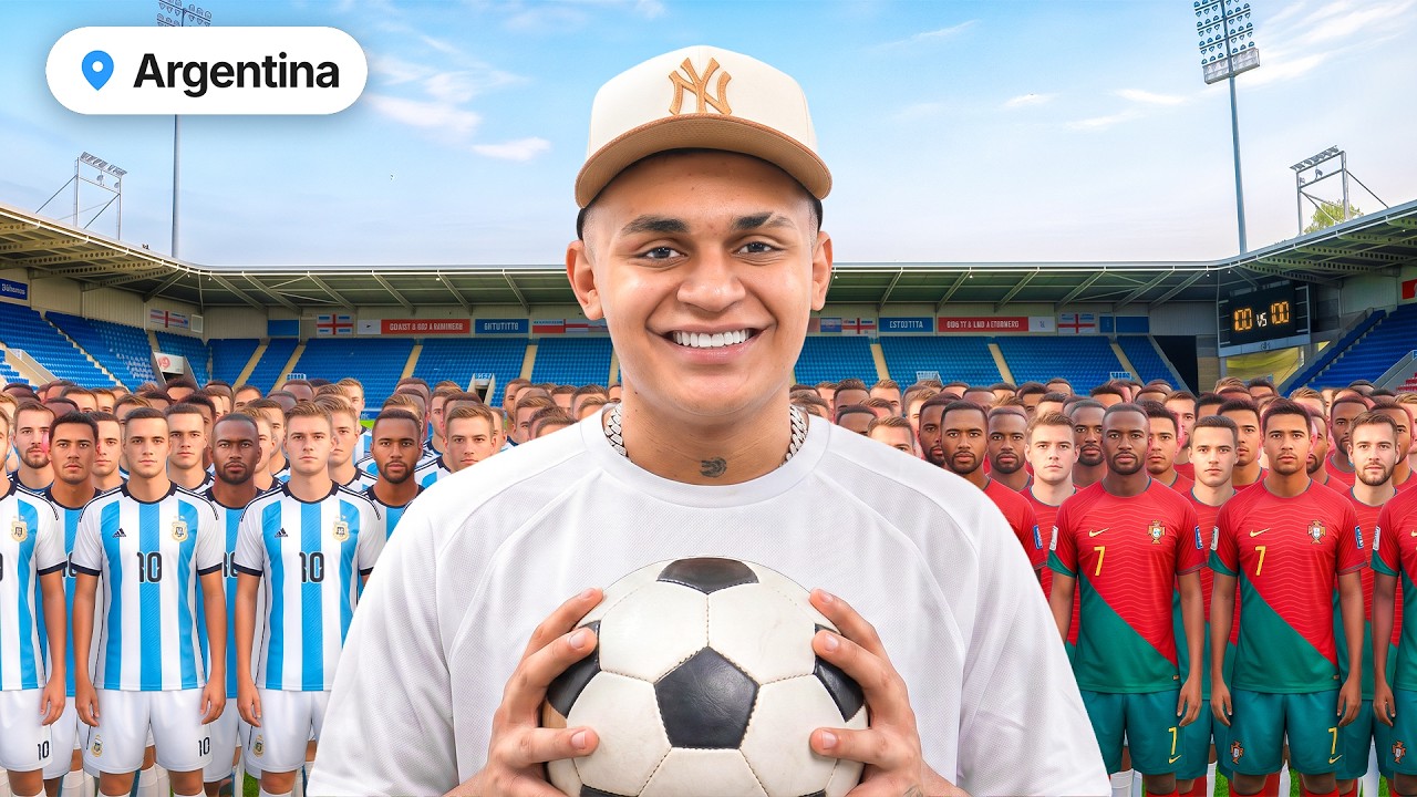 100 MESSI VS 100 RONALDOS: ARGENTINA 🤣 – leBriah
